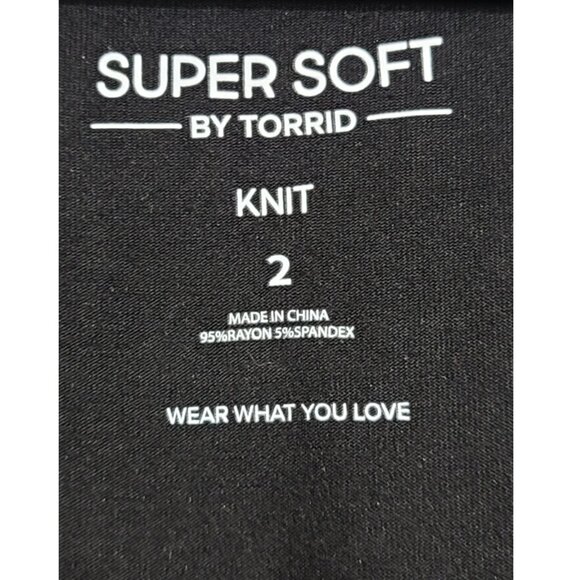 NWT Torrid 2 Black Maxi Super Soft Hi-Low Dress 2X 18 20 - Picture 5 of 8